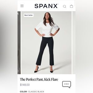 Spanx the Perfect Pant Kick Flare Size Small Petite